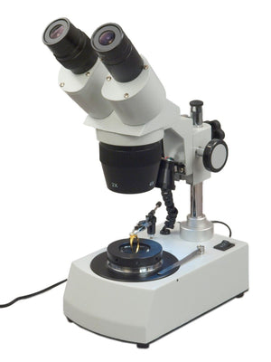 OMAX 20X-40X-80X Binocular Stereo Darkfied Jewelry Gem Microscope Dual LED Lights