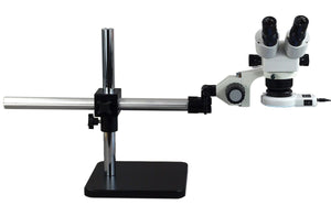 Boom Stand Binocular Zoom Stereo Microscope 10x~80x + 54LED Lite