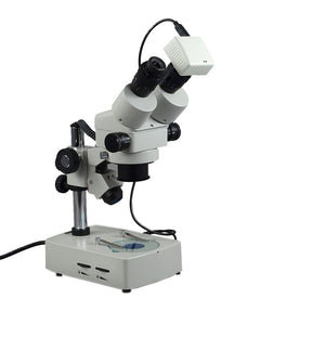 Binocular Stereo Microscope Zoom 3.5x~90x with 1.3MP USB Camera