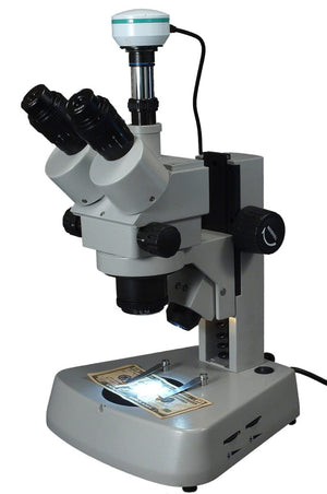 3.5X~90X Zoom Trinocular Stereo Microscope with 2.0MP USB Camera
