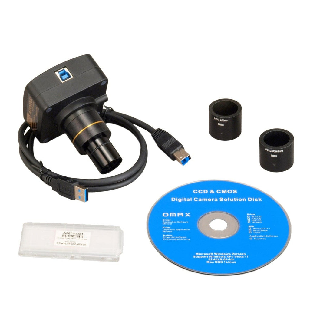 OMAX 18MP USB 3.0 C-Mount Microscope Camera for Windows, Mac OS, and Linux