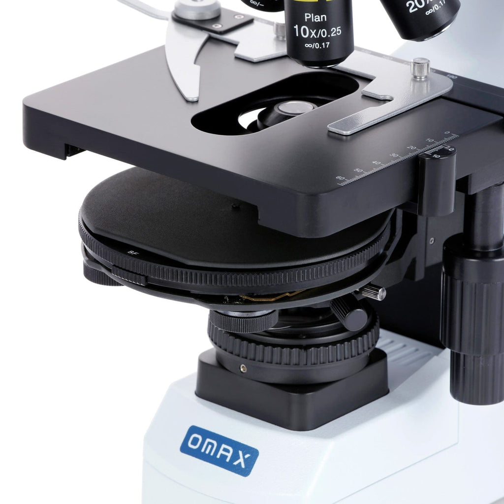 Omax Compound Microscope OMAX MQ8333 Series Phase-Contrast Trinocular Compound Microscope 40X-3 ...