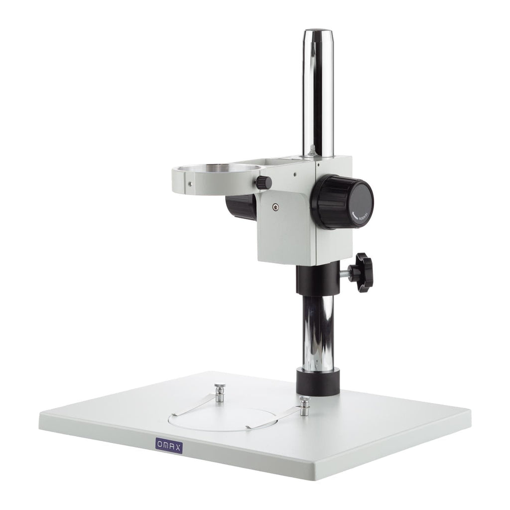 Super Large Microscope Table Stand with Focusing Rack D76mm – Omax