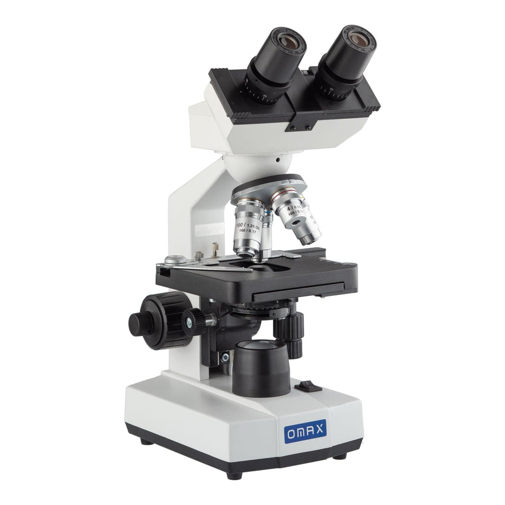 Omax Compound Microscope OMAX M82BE Series Binocular Biological Compound Microscope, 40X-2000X ...