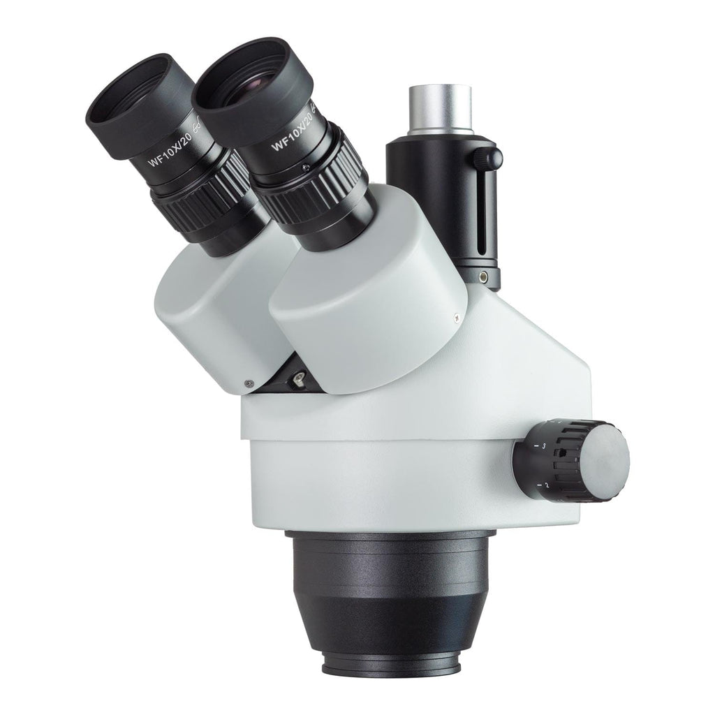 Microscope 7X-45X Zoom Trinocular Stereo Microscope+64 LED Ring Light – Omax