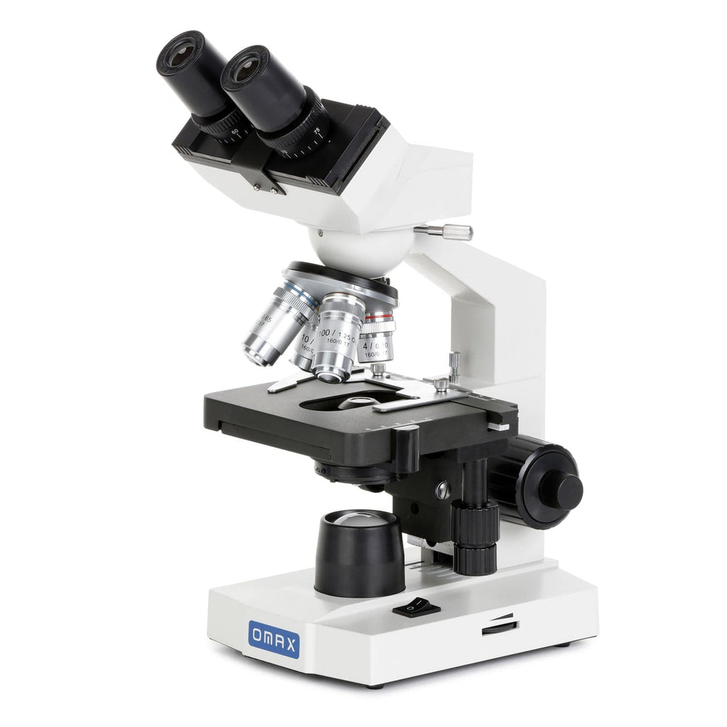 OMAX M82E Series LED Lab Biological Binocular Compound Microscope 40X ...