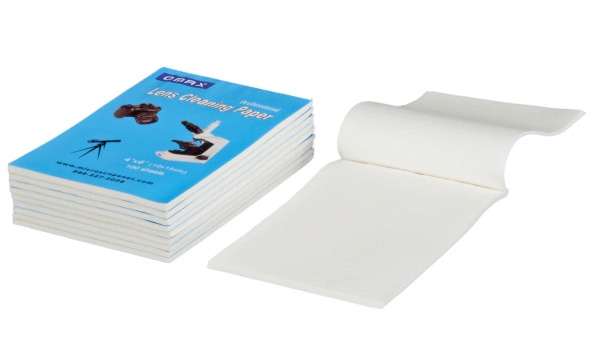 OMAX Microscope & Camera Lens Cleaning Paper Booklets 1000 Sheets