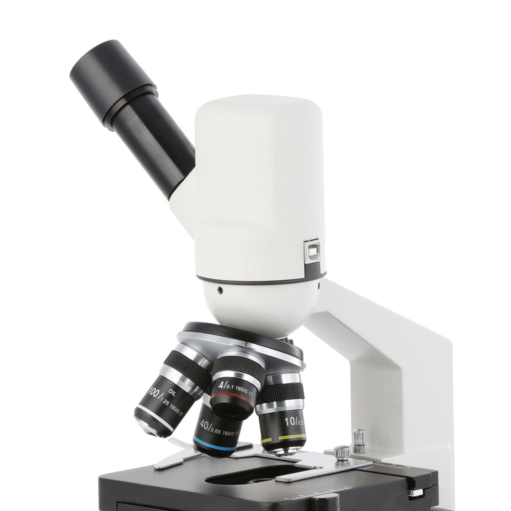 OMAX MD810 Series Digital-Integrated Monocular Compound Microscope 40X ...