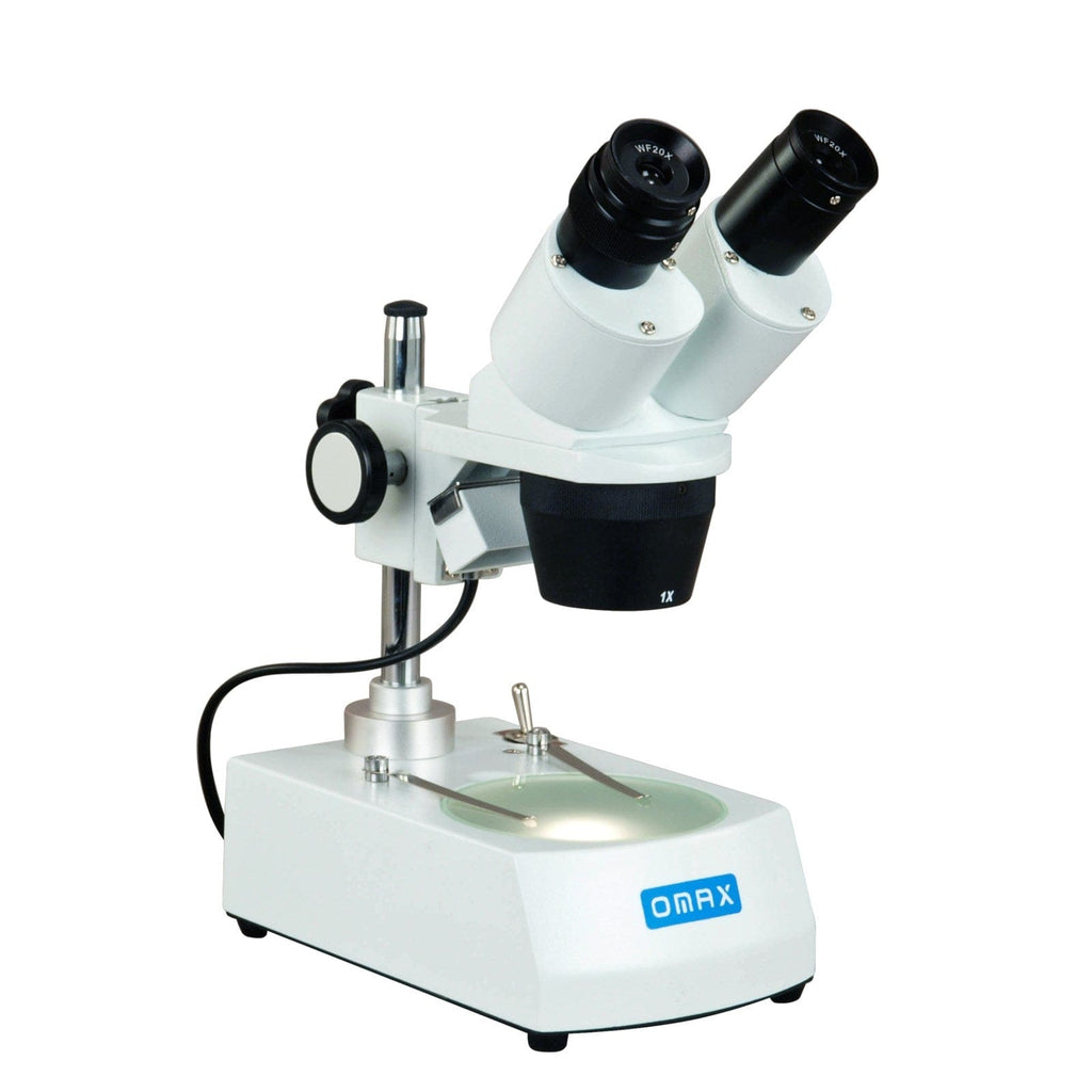 OMAX 20X-60X Student Binocular Stereo Microscope with Top & Bottom Lig ...
