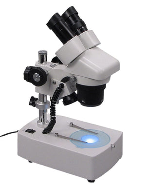 Binocular Stereo Microscope Dual LED Lights 20X-40X-80X