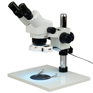 10X-80X Binocular Zoom Stereo Microscope + 54 LED Ring Light