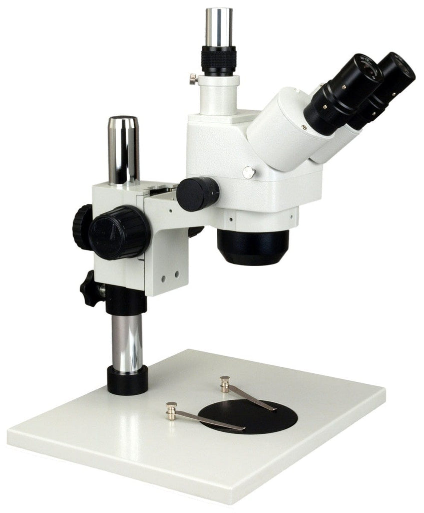 5X-80X Trinocular Zoom Stereo Microscope+0.5X Barlow+Metal Shell 144 L ...