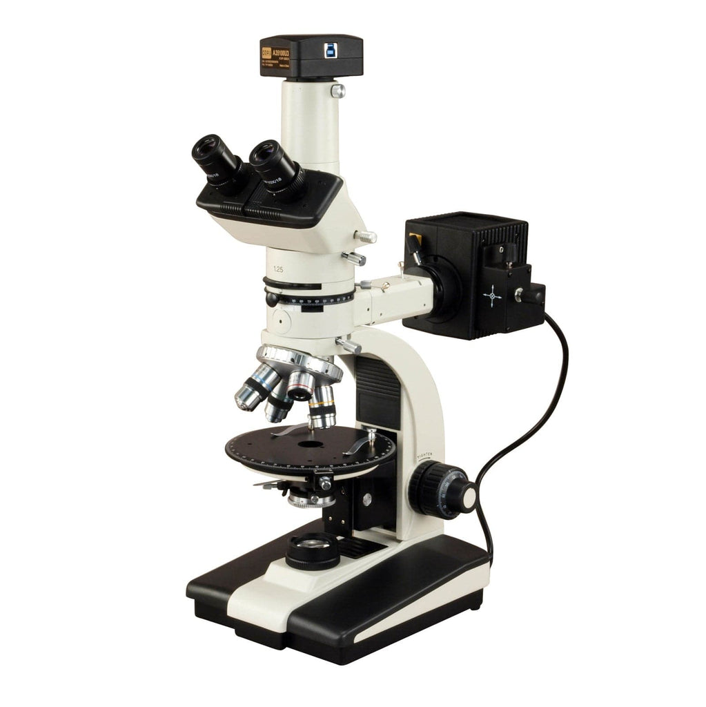 Omax Compound Microscope OMAX K83 Trinocular Ore Petrographic Polarizing Compound Microscope Se ...