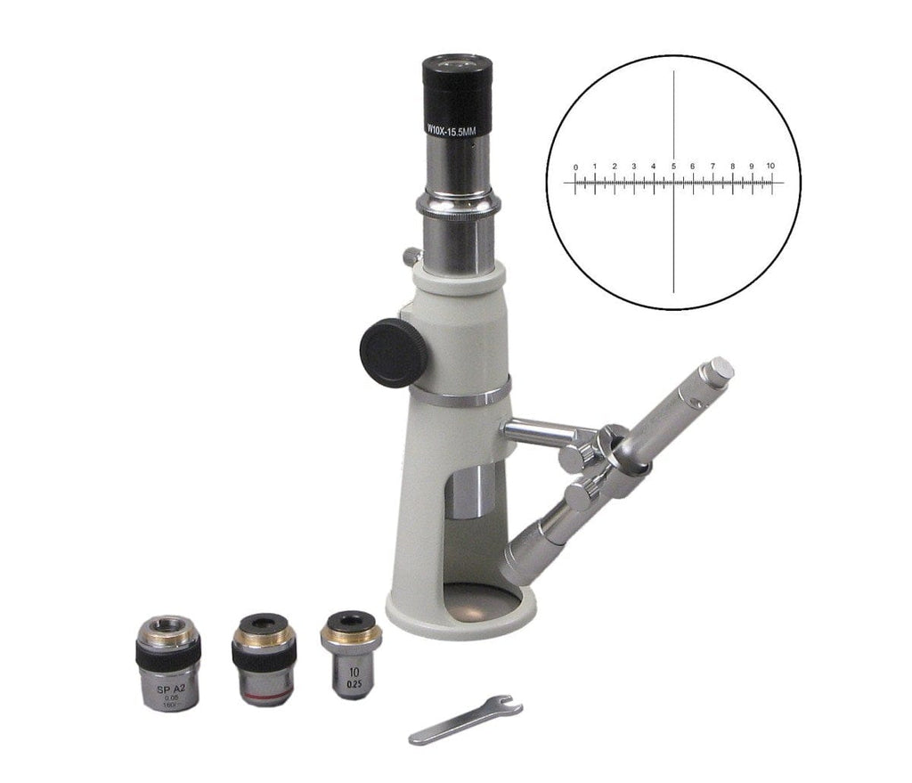 Shop Measuring Microscope 20X & 40X & 100X with Reticle Eyepiece – Omax