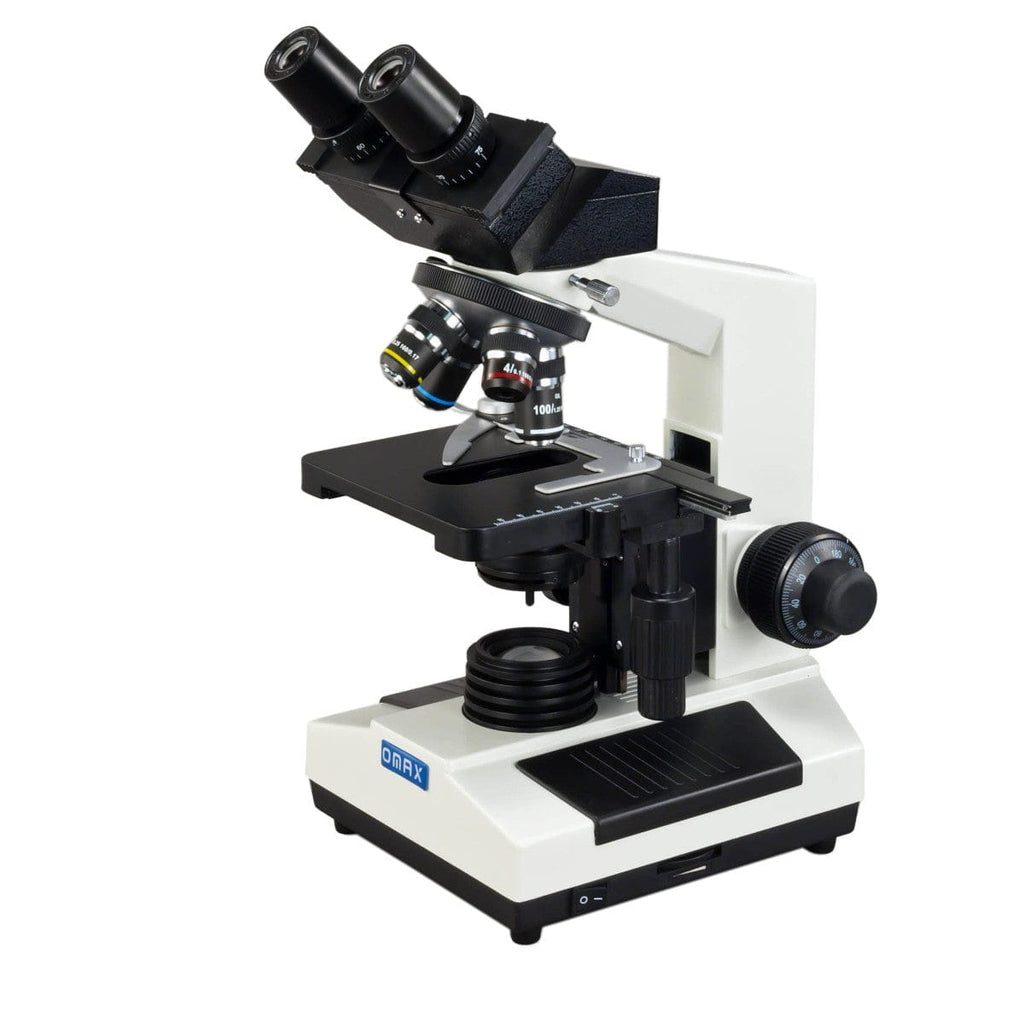 OMAX M827 Series Compound Binocular Microscope 40X-1000X Magnification ...