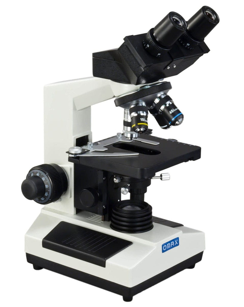 OMAX M827 Series Compound Binocular Microscope 40X-1000X Magnification ...