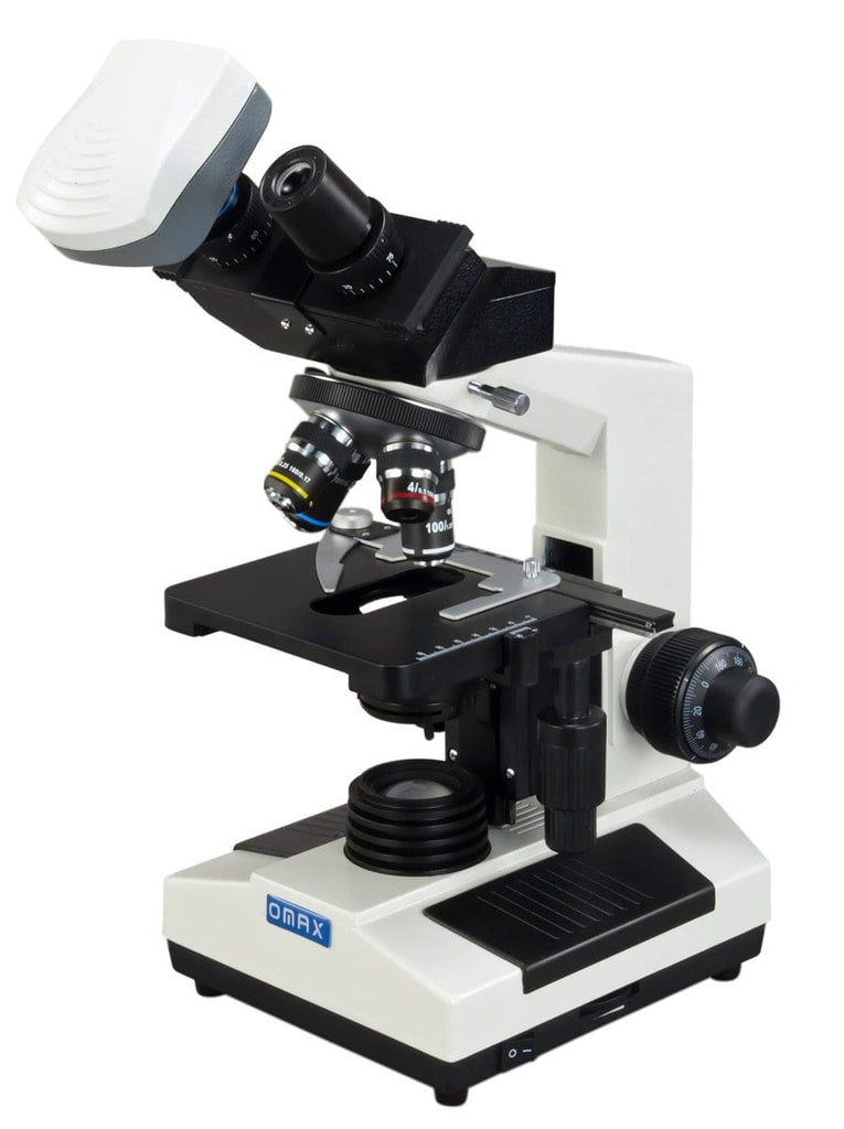 OMAX M827 Series Biological Binocular Compound Microscope 40X-2000X Ma ...