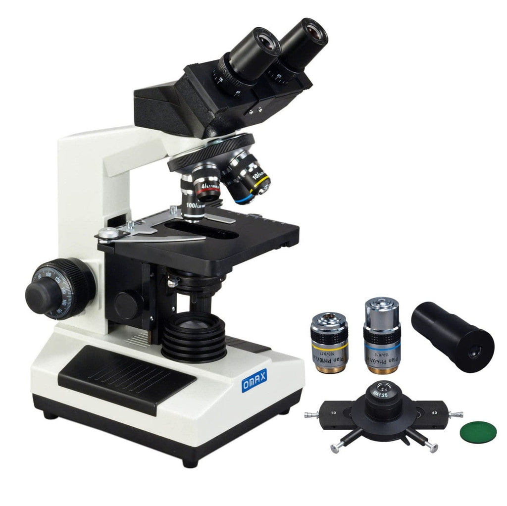 40X-2000X Phase Contrast Compound Biological Binocular Microscope – Omax