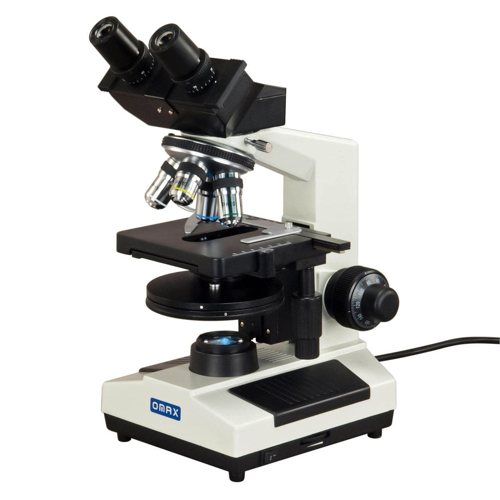 OMAX M827 Series LED Binocular Compound Microscope 40X-2000X Magnifica ...