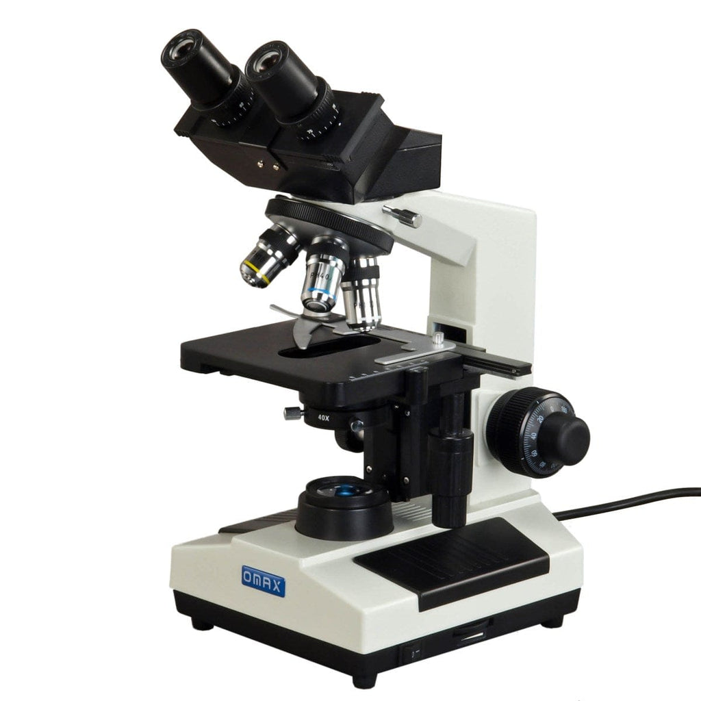OMAX M827 Series Phase Contrast LED Binocular Compound Microscope 40X ...