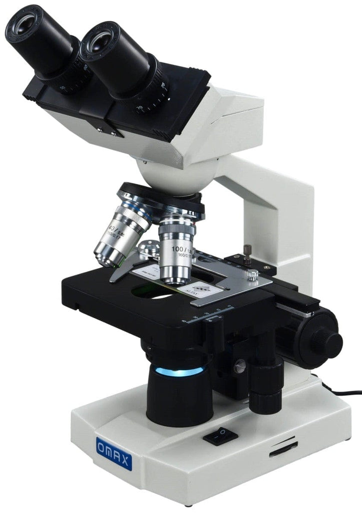 OMAX M82E Series Lab LED Binocular Compound Microscope 40X-2000X Magni ...