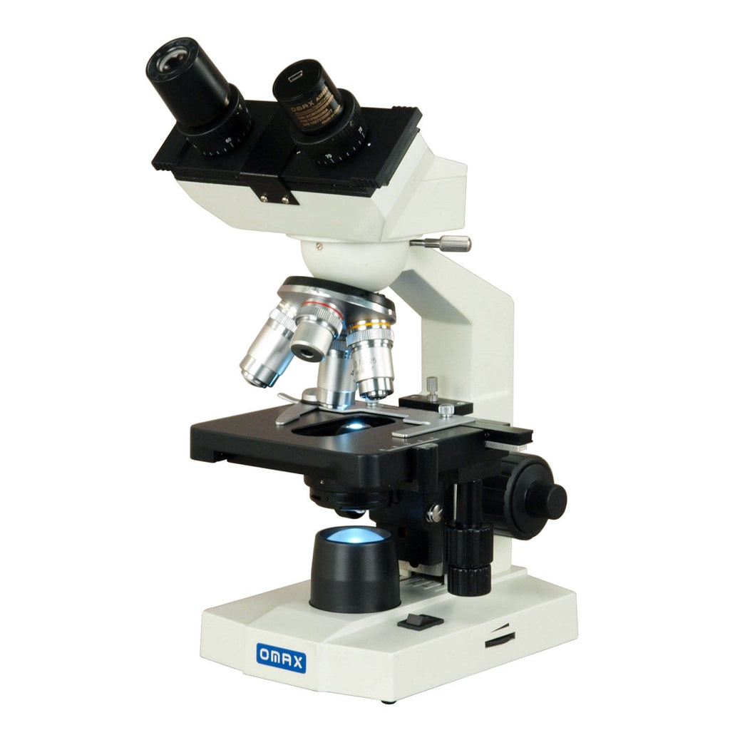 OMAX 40-2500X LED Digital Binocular Compound Microscope USB Camera+Bla ...
