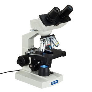 OMAX 40X-2500X Lab Binocular Biological Compound LED Microscope and Double Layer Mechanical Stage