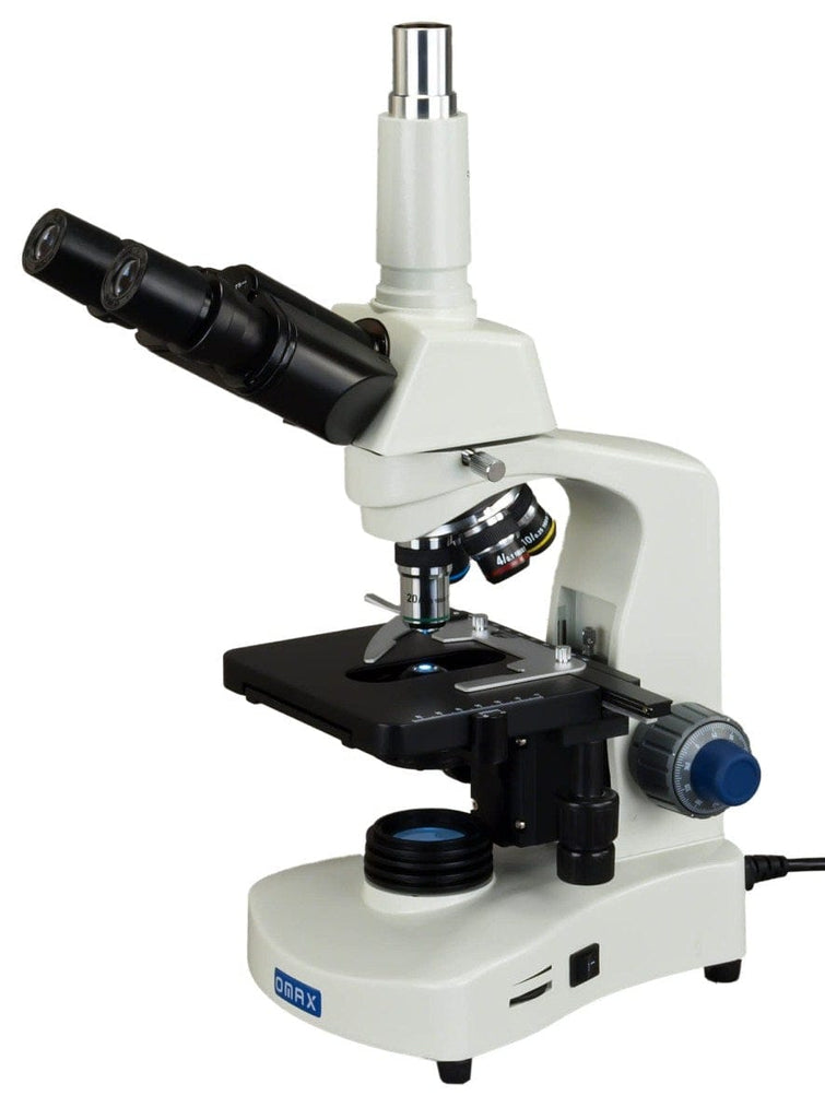 OMAX M8311 Series Trinocular Lab Compound Microscope 40X-400X Magnific ...