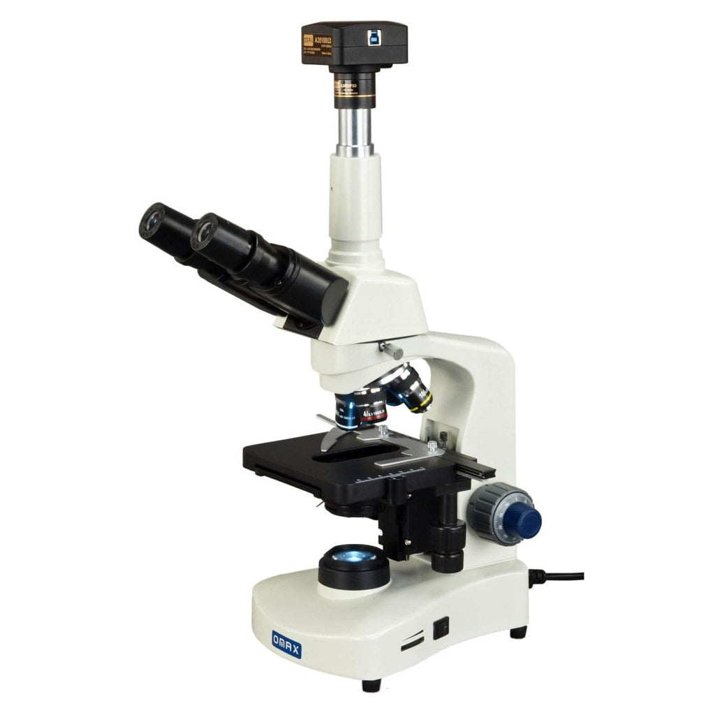 Oscope Same Microscope OMAX M8311 Series Trinocular Lab Compound Microscope 40X-2500X Magnifi ...