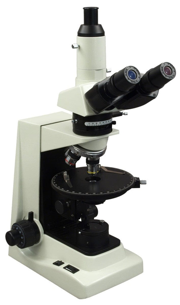 Omax Compound Microscope OMAX M834 Series Professional Polarizing Compound Microscope 40X-600X ...