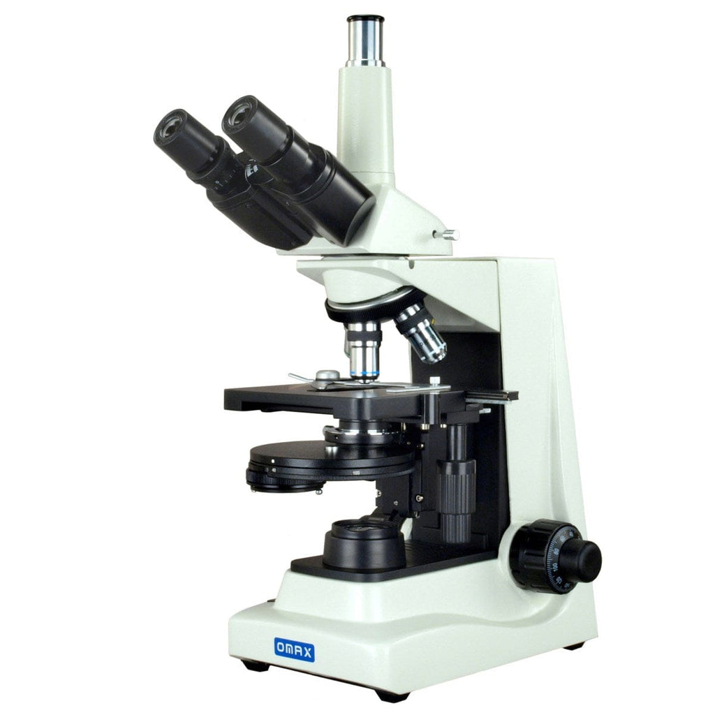 OMAX M834 Series PLAN Phase Contrast Turret Lab Trinocular Compound Mi ...