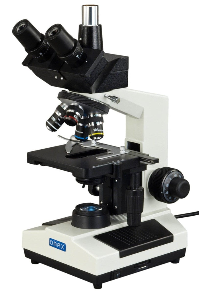 OMAX M837L Series Trinocular Lab Compound Microscope 40X-1000X Magnifi ...