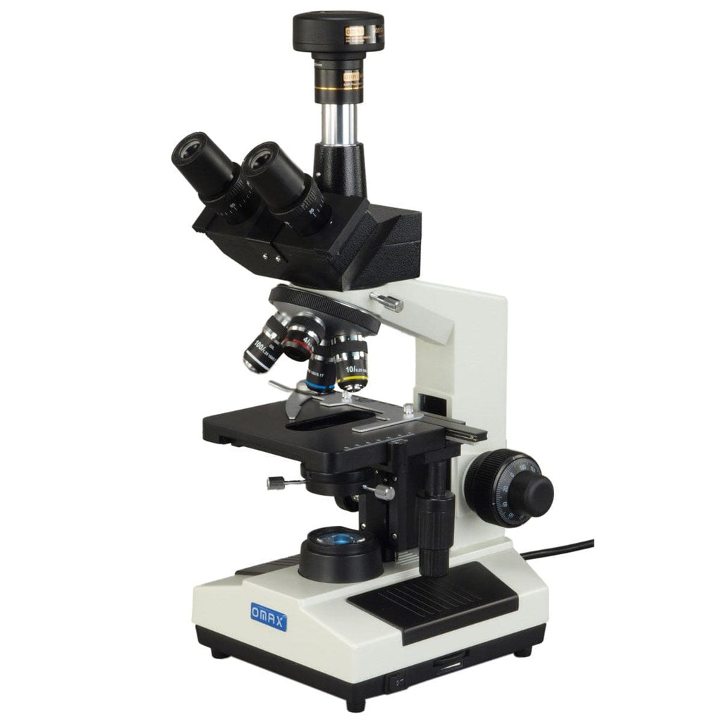 OMAX M837L Series Darkfield Trinocular Compound Microscope 40X1000X M