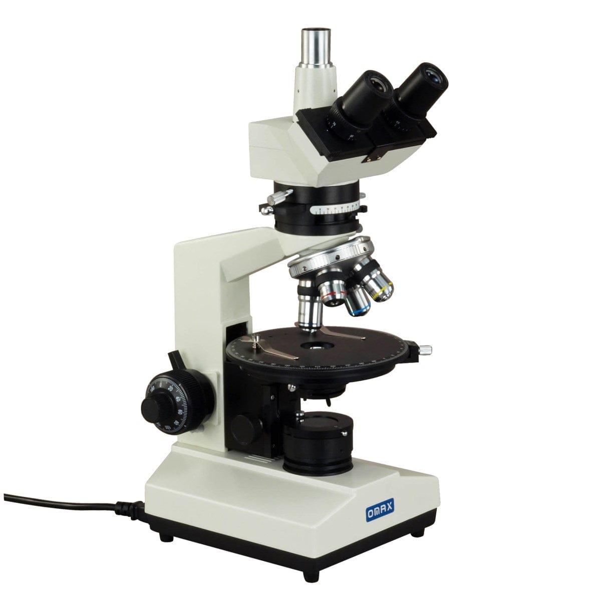 OMAX M837PL Series Trinocular Polarizing Compound Microscope 40X