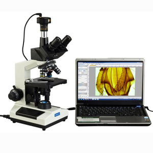 40X-2000X M837L Series Trinocular Lab Compound Microscope w/ LED Illumination + 3MP USB 2.0 Digital Camera
