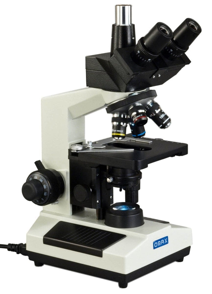 OMAX M837L Series Trinocular Lab Compound Microscope 40X-1600X Magnifi ...
