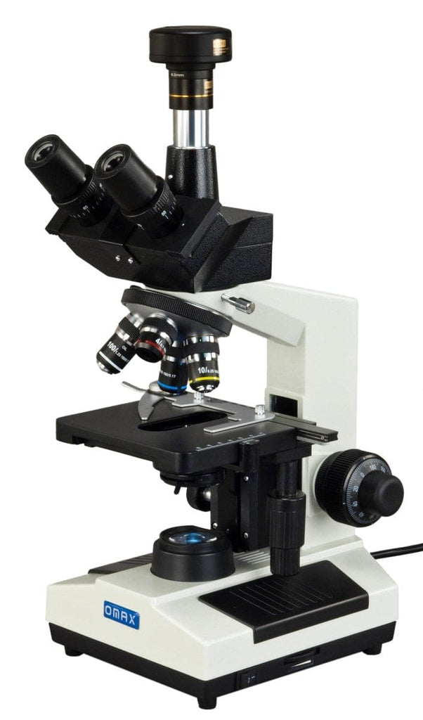 OMAX M837L Series Trinocular Lab Compound Microscope 40X-1600X Magnifi ...