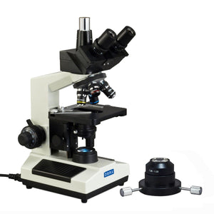 40X-2500X M837L Series Trinocular Oil Darkfield Microscope w/ LED Illumination