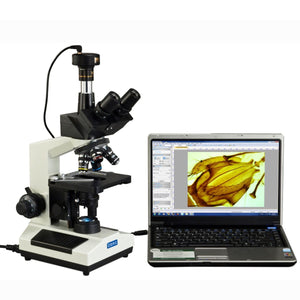 40X-2500X M837L Series Trinocular Lab Compound Microscope w/ LED Illumination + 5MP USB 2.0 Digital Camera