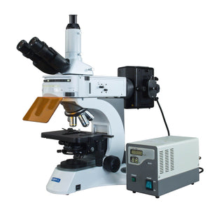 OMAX 40X-1000X PLAN Infinity EPI-Fluorescent Trinocular Compound Microscope