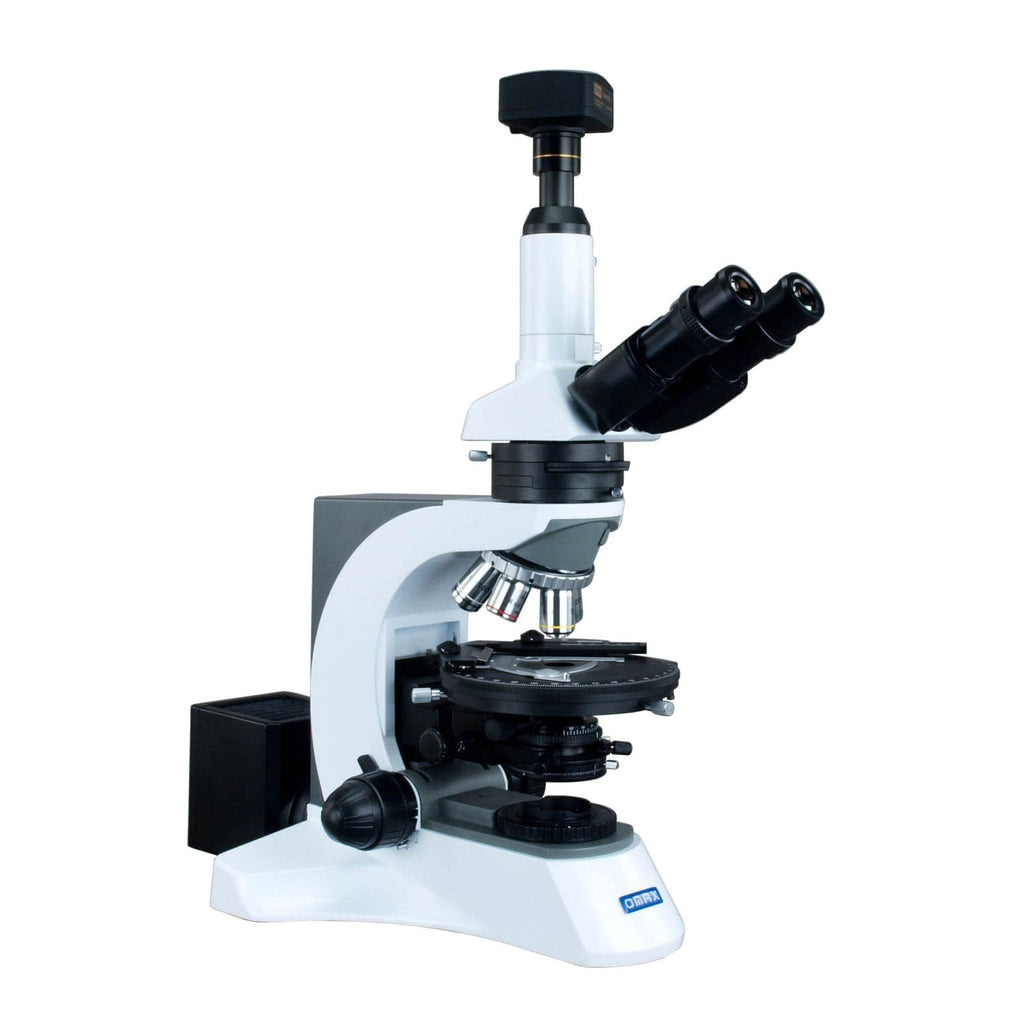 OMAX M838 Series PLAN Infinity Polarizing Lab Trinocular Compound Micr ...