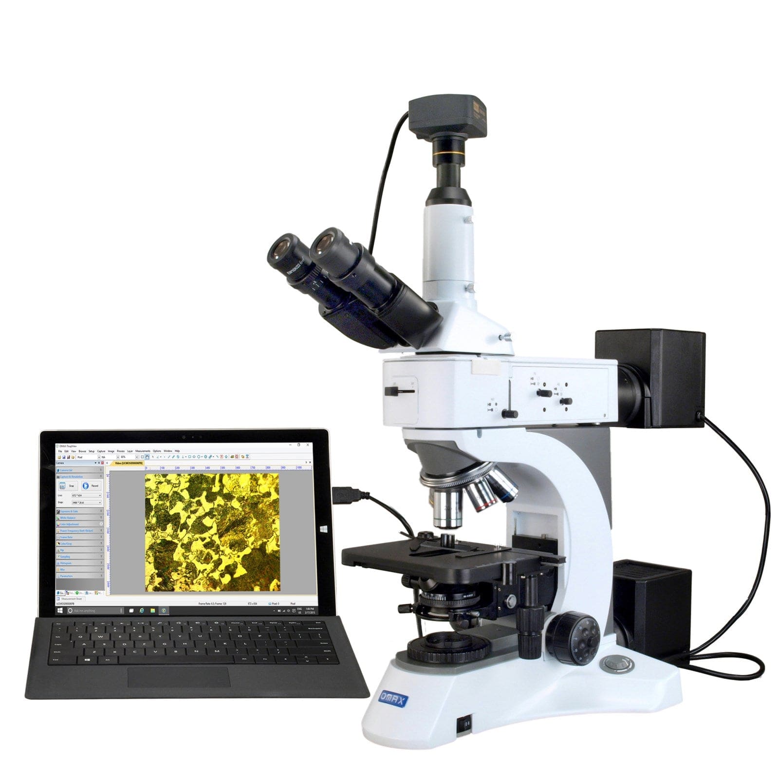 18MP USB Camera OMAX 18MP USB3.0 Microscope Camera With Calibration ...