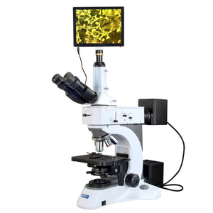 OMAX 40X-1500X 5MP Touchpad Screen Trinocular Metallurgical Infinity Polarizing Darkfield Microscope