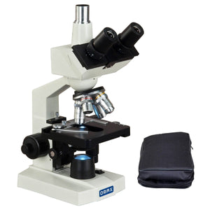 OMAX 40X-2000X Lab Trinocular Biological Compound LED Microscope with Vinyl Carrying Case