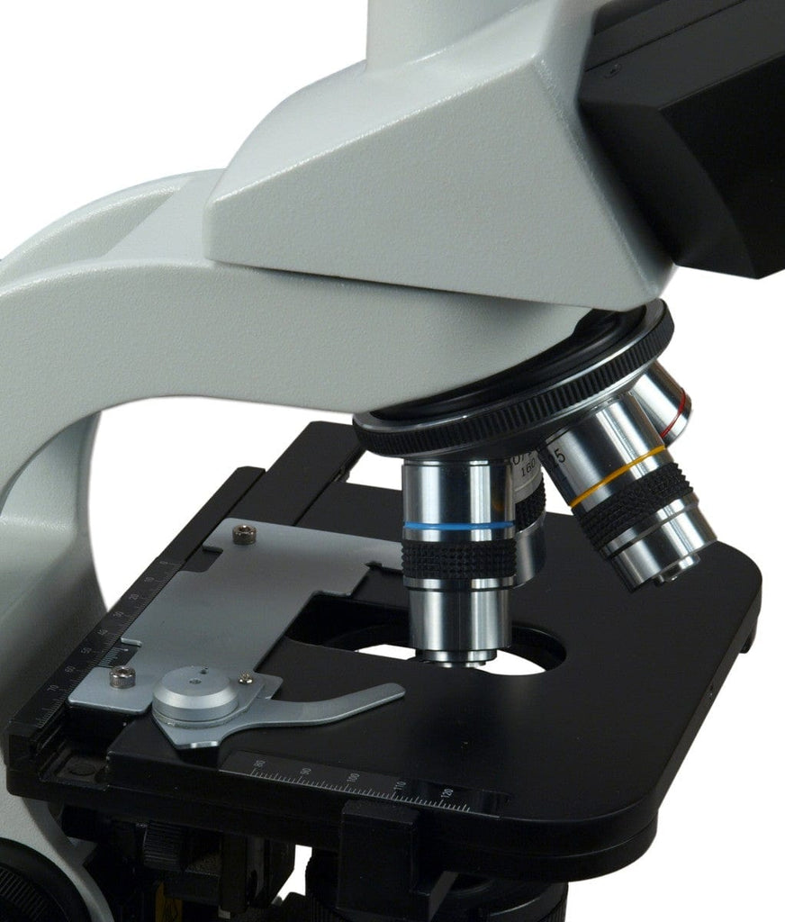 Triocular Microscope OMAX M931 Series Kohler Trinocular Compound Microscope 40X-1500X Magni ...