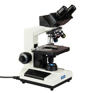 OMAX 40X-400X Binocular LED Compound Microscope with Built-in 3MP Digital Camera for Soil