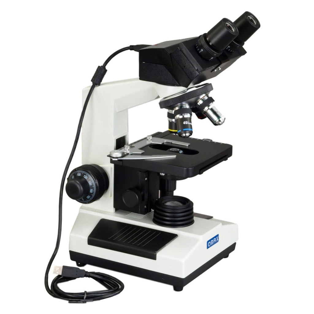 OMAX MD82 Series Binocular Compound Microscope 40X-400X Magnification ...