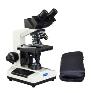 OMAX 40X-2500X Built-in 3.0MP Digital Camera Compound LED Binocular Microscope + Vinyl Carrying Case