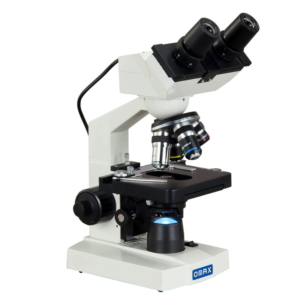Omax Compound Microscope OMAX MD82 Series Binocular Compound Microscope 40X-400X Magnification ...