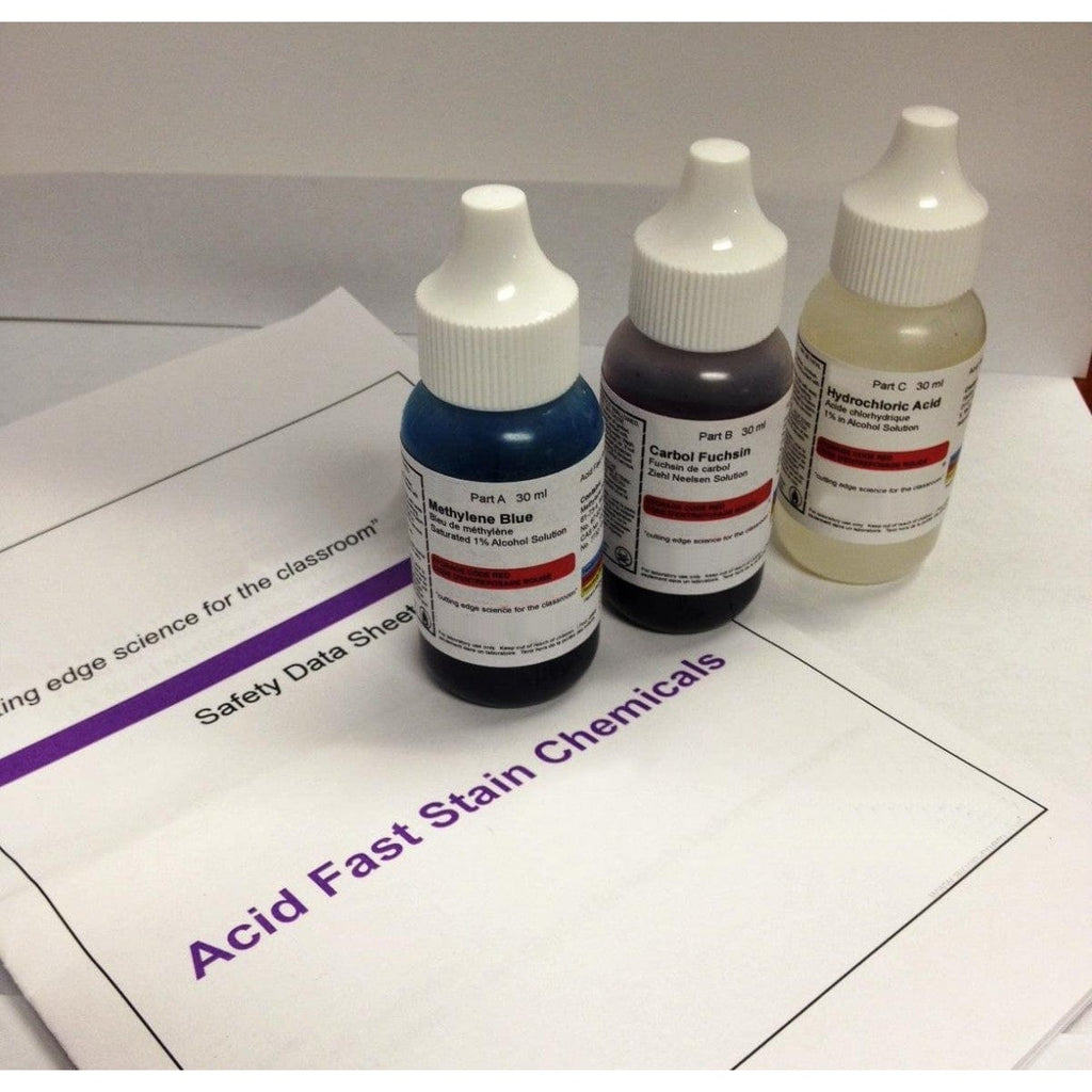 Acid Fast Stain Kit of Three Chemicals for Preparing Microscope Bacter ...